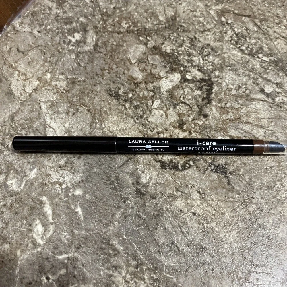 LAURA GELLER i-care Waterproof Eyeliner Brown .012 Oz Full‎ Size New